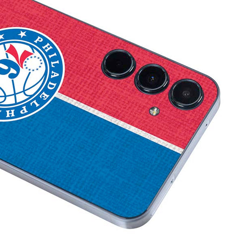 NBA Philadelphia 76ers Canvas Split Galaxy A55 5G Skin